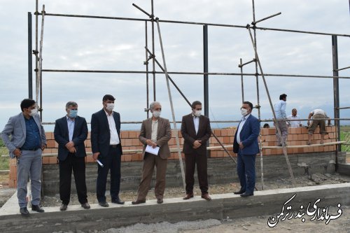 بازدید سرپرست فرمانداری ترکمن از روند اجرایی پروژه های عمرانی سیجوال