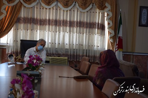 ملاقات مردمی سرپرست فرمانداری شهرستان ترکمن برگزار شد