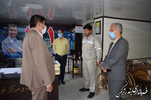 بازدید سرزده سرپرست فرمانداری ترکمن از مدیریت توزیع نیروی برق شهرستان