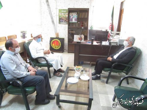 دیدار فرماندار ترکمن با رئیس اداره تبلیغات اسلامی شهرستان