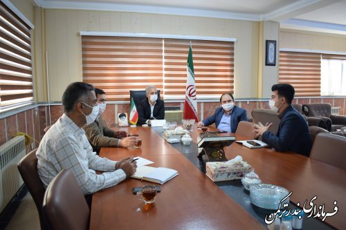 زیرساخت ها و مکان های قابل واگذاری برای مرکز نوآوری و شکوفایی شهرستان ترکمن بررسی شد