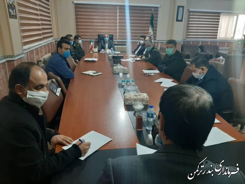 جلسه کمیته امنیتی، اجتماعی و انتظامی ستاد مقابله با کرونا شهرستان ترکمن برگزار شد