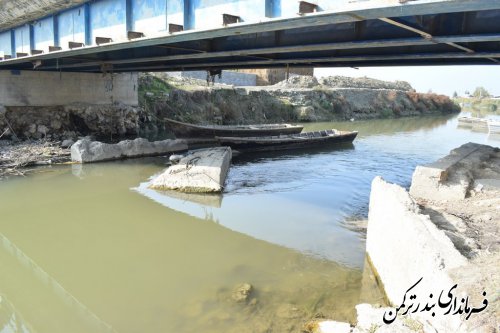 بررسی وضعیت هدایت آب رودخانه قره سو به طرف خلیج گرگان