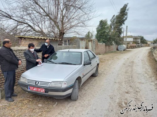 بازدید بخشدار مرکزی ترکمن از روستاهای تابعه شهرستان