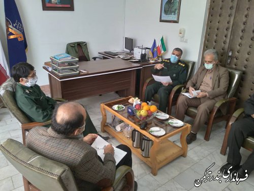  بازدید میدانی فرماندار از پایگاه های عملیاتی اجرای طرح شهید قاسم سلیمانی در سطح شهرستان ترکمن