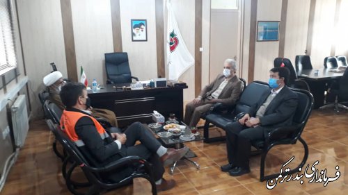 دیدار فرماندار شهرستان ترکمن با رئیس اداره راهداری و حمل و نقل جاده ای شهرستان