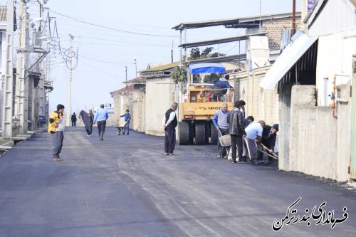 بازدید فرماندار ترکمن از روند اجرای طرح هادی روستای زابل محله سفلی