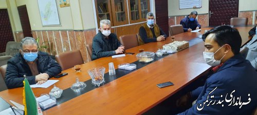 جلسه هماهنگی و توجیهی هیات امنای بازارهای شهرستان ترکمن