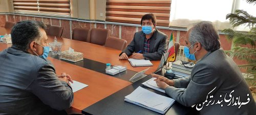 نشست فرماندار ترکمن با بخشداران تابعه شهرستان