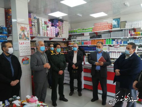 بازدید فرماندار ترکمن از اصناف و فروشگاه های زنجیره ای شهرستان