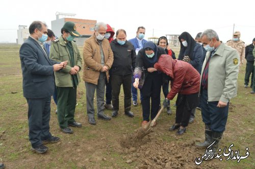 مراسم کاشت نهال در شهرستان ترکمن