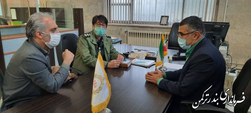 بازدید سرزده فرماندار ترکمن از بانک های سطح  شهرستان