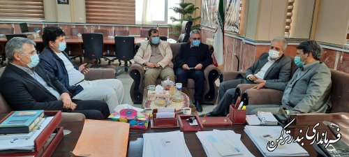 دیدار عضو هیات عالی نظارت انتخابات شوراهای استان با فرماندار ترکمن