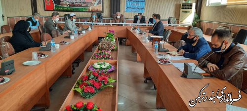 جلسه کمیته مناسب سازی شهری و مبلمان اداری و شورای ساماندهی سالمندان در شهرستان ترکمن برگزار شد
