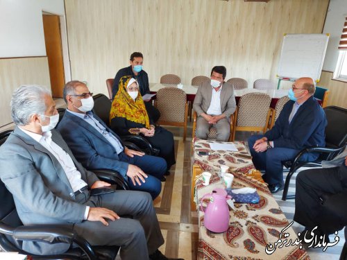 دیدار رئیس و اعضای هیات بازرسی انتخابات شهرستان ترکمن با فرماندار