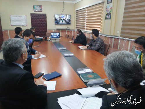 جلسه مشترک ویدئوکنفرانس ستاد امنیت انتخابات استان و کمیته های شهرستانی