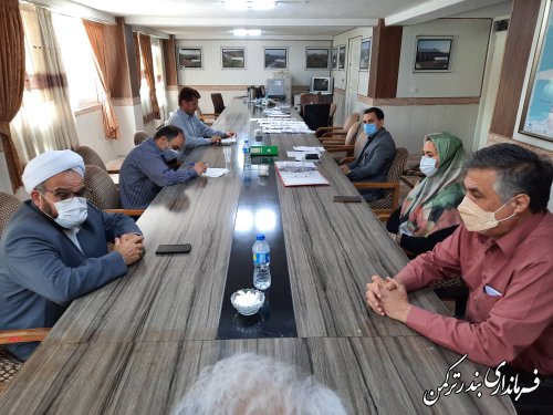 نشست فرماندار ترکمن با اعضای هیات اجرایی انتخابات شهرستان