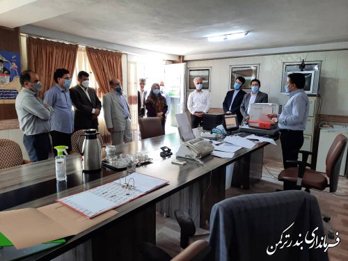 بازدید سرپرست معاونت توسعه مدیریت و منابع استانداری از ستاد انتخابات شهرستان ترکمن