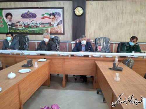 جلسه هماهنگی بزرگداشت هفته دفاع مقدس شهرستان ترکمن برگزار شد