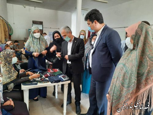 افتتاح نمایشگاه صنایع دستی شهرستان ترکمن