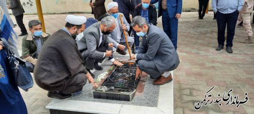 گلزار شهدای بهشت فاطمه شهرستان ترکمن غبارروبی شد