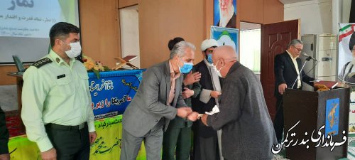 همایش "نماز، نماد قدرت و اقتدار معنوی سپاه" در شهرستان ترکمن برگزار شد
