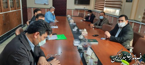 جلسه قرارگاه دفاع زیستی شهرستان ترکمن برگزار شد