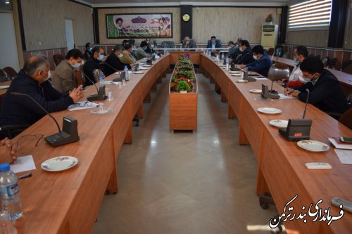 چهارمین جلسه شورای هماهنگی مدیریت بحران شهرستان ترکمن برگزار شد