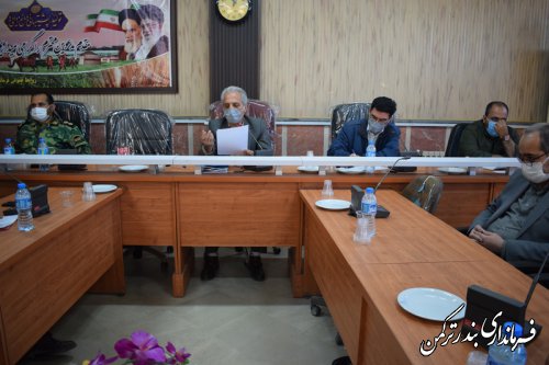 چهارمین جلسه شورای هماهنگی مدیریت بحران شهرستان ترکمن برگزار شد