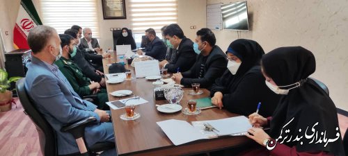 جلسه ستاد مقابله و پیشگیری از کرونا شهرستان ترکمن برگزار شد