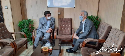 بازدید سرزده فرماندار ترکمن  از ادارات برق، بنیاد شهید و بخشداری مرکزی شهرستان