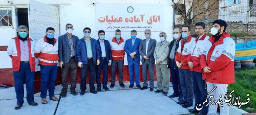 افتتاح اتاق آماده عملیات امداد و نجات جمعیت هلال احمر شهرستان ترکمن