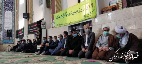  برگزاری مراسم گرامیداشت حماسه۹ دی در مسجد جامع شهر بندر ترکمن