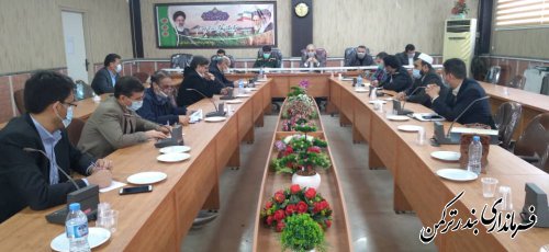 دومین جلسه ستاد توسعه فضای سبز شهرستان ترکمن برگزار شد