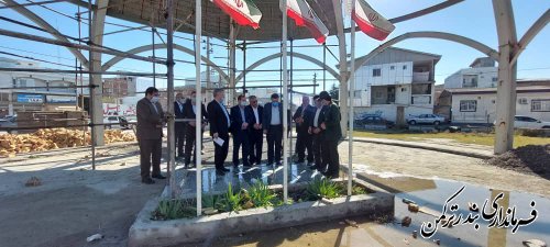 شروع به کار سرپرست فرمانداری شهرستان ترکمن با تجدید میثاق با شهدا