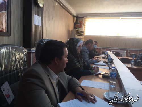 جلسه کارگروه تخصصی اجتماعی ، فرهنگی ، سلامت و خانواده شهرستان ترکمن برگزار شد