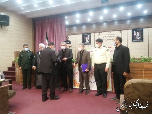 مراسم معارفه سرپرست جدید دفتر نظارت و بازرسی انتخابات شهرستان ترکمن برگزار شد
