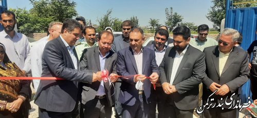 مراسم افتتاح متمرکز پروژه های هفته دولت شهرستان ترکمن برگزار شد