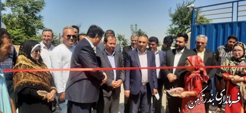 مراسم افتتاح متمرکز پروژه های هفته دولت شهرستان ترکمن برگزار شد