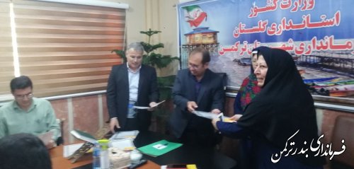 دیدار و گفتگو صمیمی فرماندار شهرستان با همکاران فرمانداری و بخشداری ترکمن