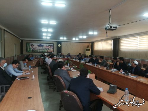 جلسه ستاد اشتغال ، شورای هماهنگی بانکها شهرستان ترکمن برگزار شد