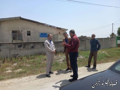 بازدید بخشدار مرکزی بندرترکمن از روستای آقسین تپه