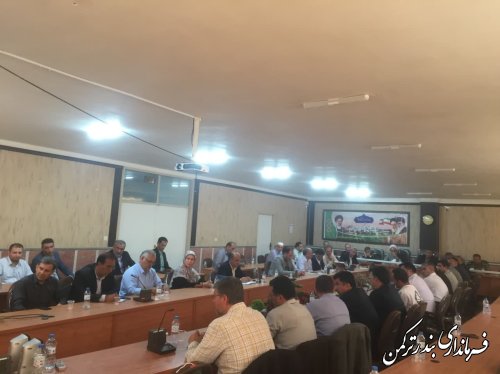پنجمین جلسه شورای اداری شهرستان ترکمن برگزار شد