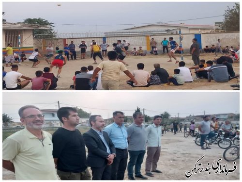 برگزاری مسابقه والیبال گرامیداشت هفته دولت در خواجه لر بندرترکمن