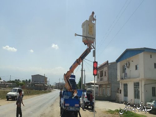 نصب ۶ دوربین مداربسته در روستای گامیشلی نزار بندرترکمن