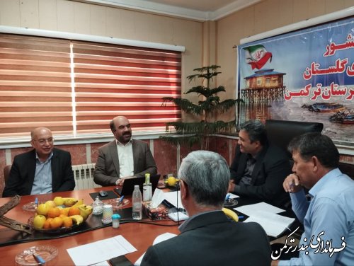 دیدار فرماندار ترکمن با مدیر کل دفتر امور اقتصادی استان