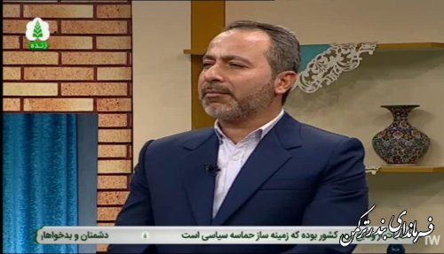 حضور بخشدار مرکزی بندرترکمن در برنامه زنده تلویزیونی مرکز گلستان