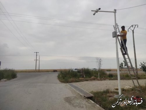 نصب ۵ دوربین مداربسته در روستای چاپاقلی بندرترکمن